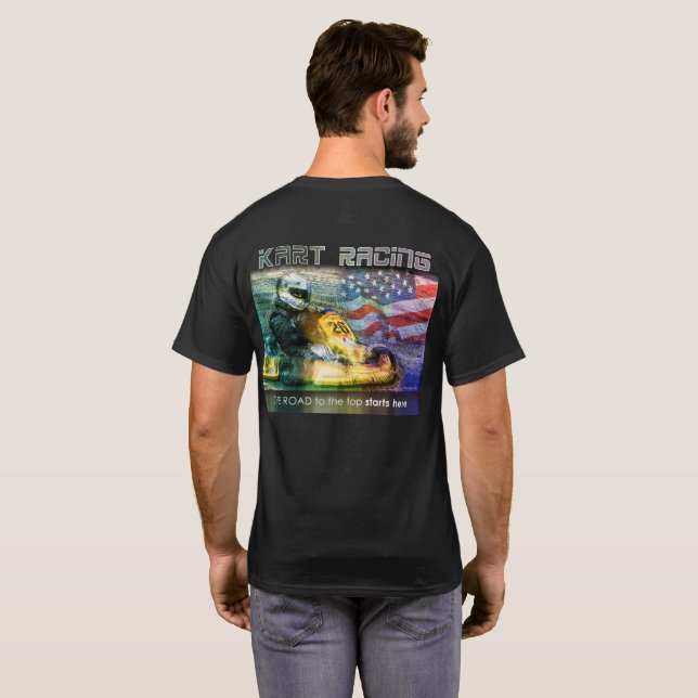 Camiseta Kartismo americano de volta (Parte Traseira Completa)