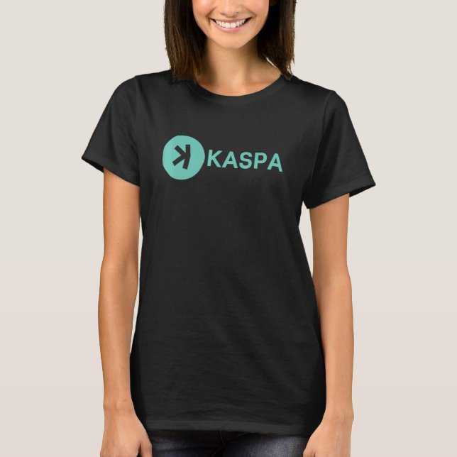 Camiseta Kaspa Crypto Digital Ledger Decentralized Layer1 K (Frente)