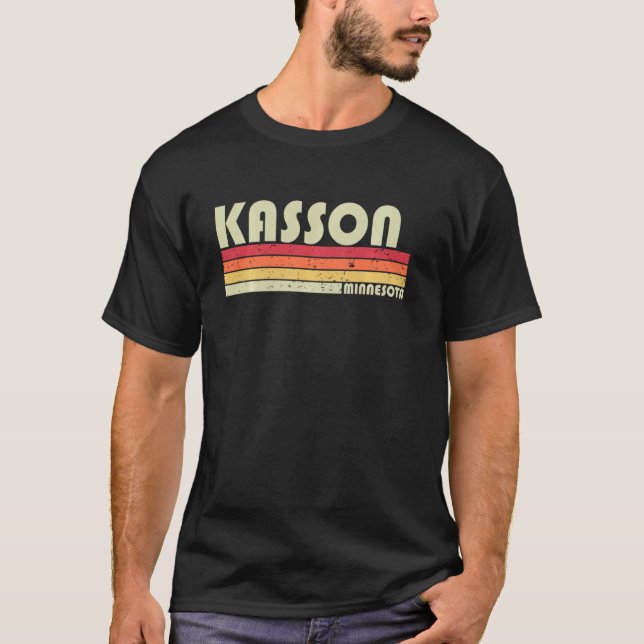 Camiseta Kasson Mn Minnesota Funny City Home Roots Retro 7 (Frente)