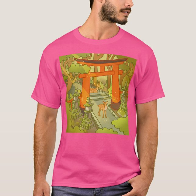 Camiseta Kasuga Shrine Nara Japão (Frente)