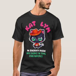 Camiseta Kat Lym In Sheriff Mode Cat Sticker