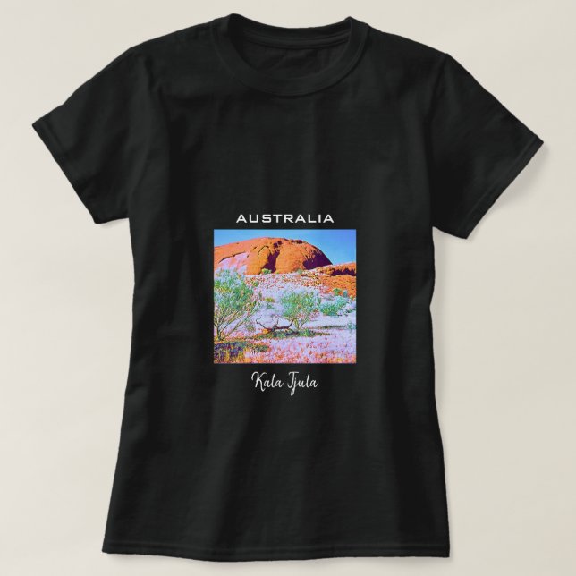 Camiseta Kata Tjuta The Olgas Central Australia viagem (Frente do Design)