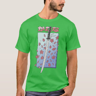 Camiseta Katana - Anime Japonês Sakura Cherry Blossoms Swor