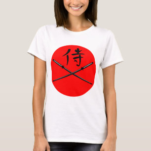 Camiseta Katana Japonesa e Kanji Samurai