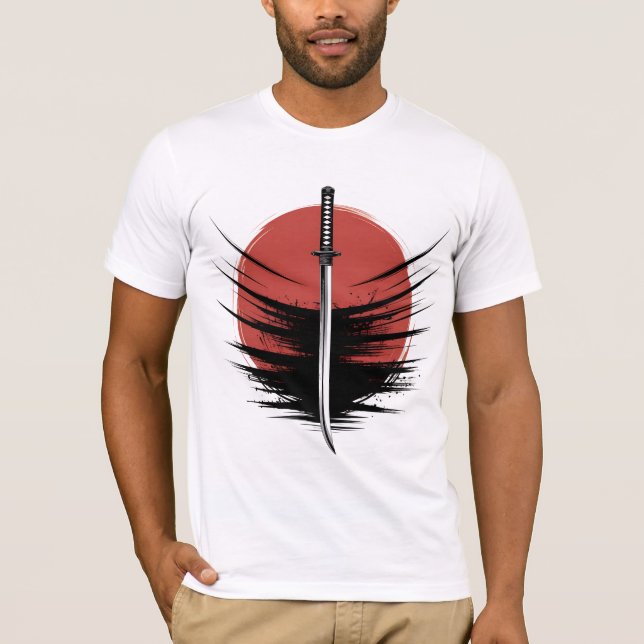 Camiseta Katana Sword | Sol Nascente Japonês, Samu (Frente)