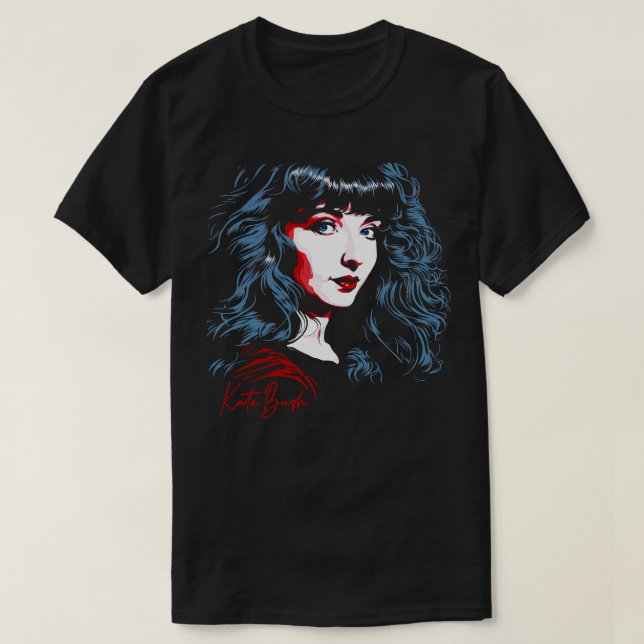 Camiseta Kate Bush 80s - Design (Frente do Design)