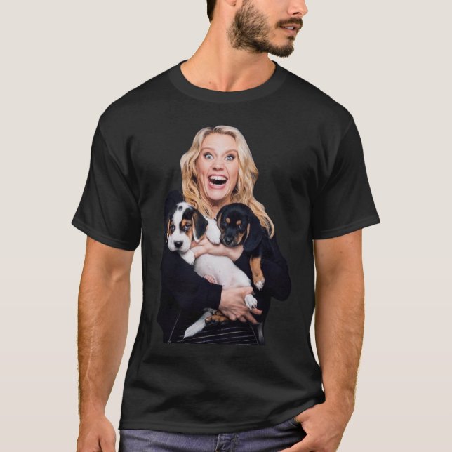 Camiseta Kate Mckinnon E Puppies (Frente)