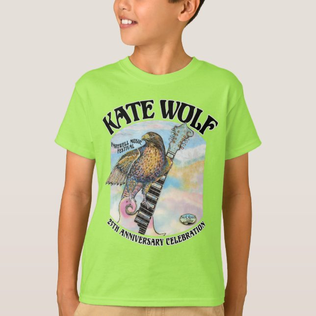 Camiseta Kate Wolf Music Festival 2022 - T-Shirt Infantil (Frente)