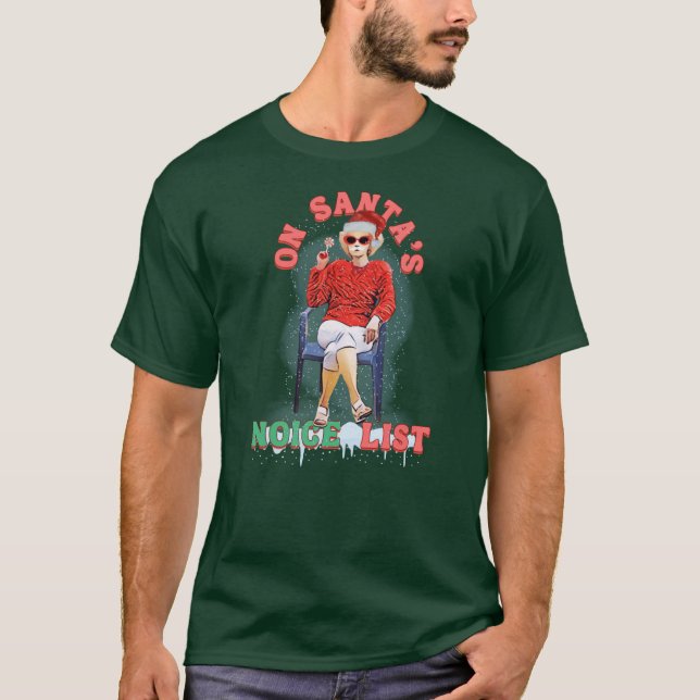 Camiseta Kath and Kim Christmas Noice List Funny with Lolli (Frente)