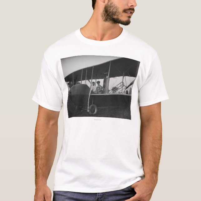 Camiseta Katharine Wright com o Orville no modelo HS (Frente)