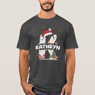 Camiseta Kathryn Christmas w Kathryn Name para o Natal engr