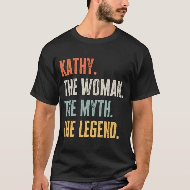 Camiseta Kathy, a melhor mulher mando lenda melhor nome Kat (Frente)