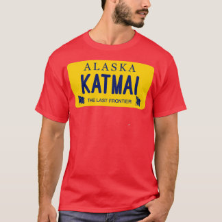Camiseta Katmai Alaska Licença Placa 1