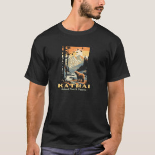 Camiseta Katmai National Park Vintage WPA Poster Style Alas