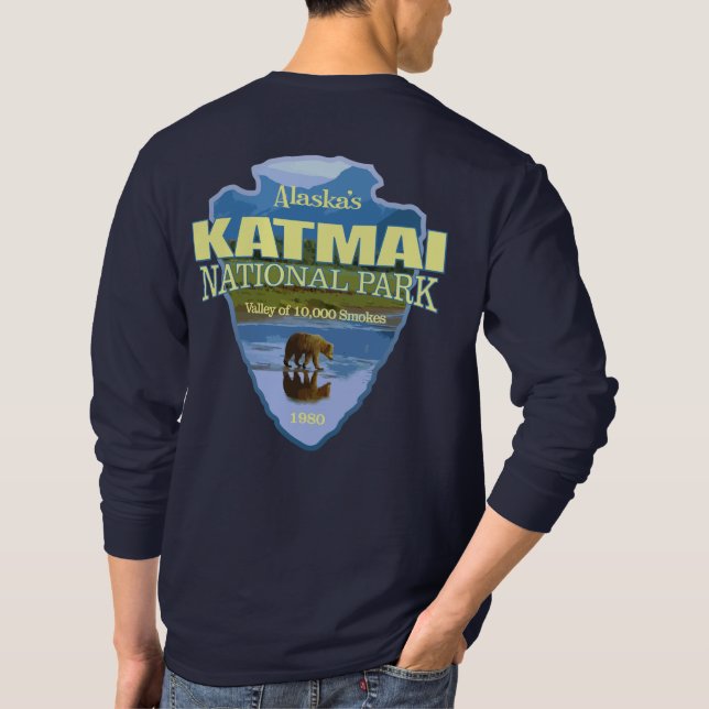 Camiseta Katmai (ponta de seta) (Verso)
