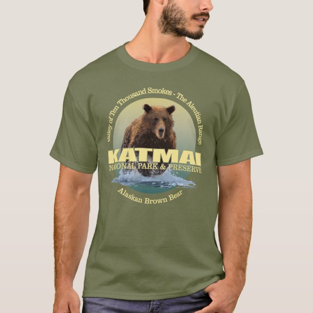 Camiseta Katmai (Urso Marrom) WT (Frente)