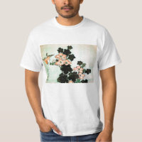 Katsushika Hokusai (葛飾北斎) - hibiscus e pardal
