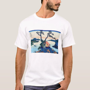 Camiseta Katsushika Hokusai - Lago Suwa na província de Sh