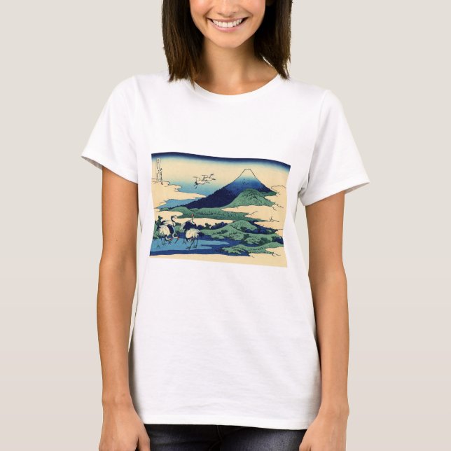 Camiseta Katsushika Hokusai - Umegawa na província de Sagam (Frente)
