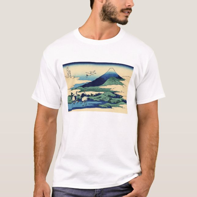 Camiseta Katsushika Hokusai - Umegawa na província de Sagam (Frente)
