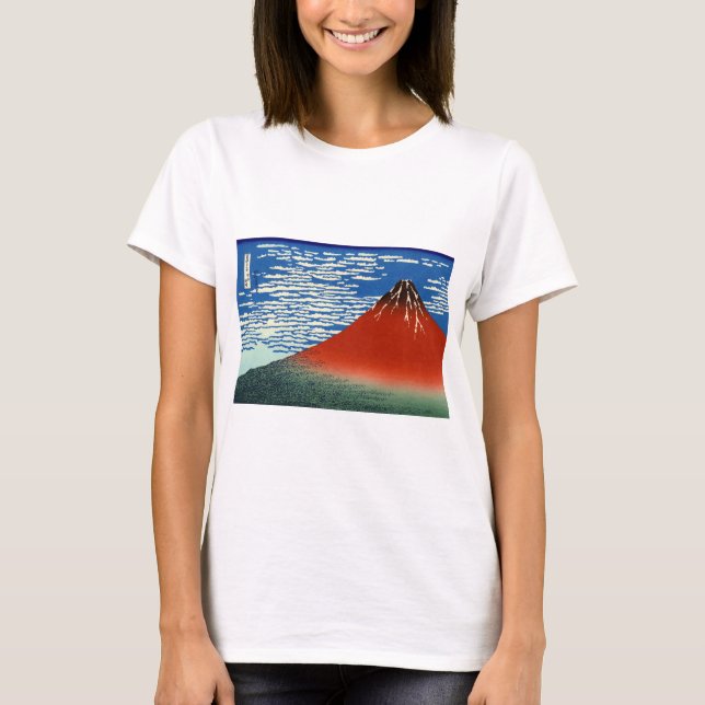 Camiseta Katsushika Hokusai - Vento fino, Bom dia (Frente)