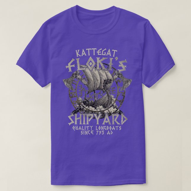 Camiseta Kattegat Flokis Estaleiros de Qualidade (Frente do Design)