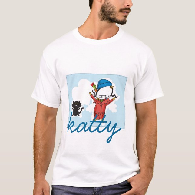 Camiseta Katty & gatinho (Frente)
