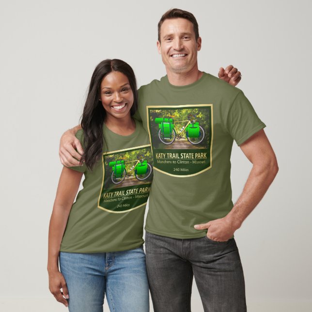 Camiseta Katy Trail (bike2) (Unissex)