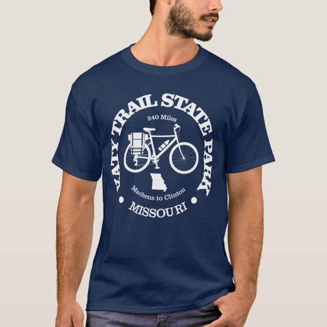 Camiseta Katy Trail State Park (ciclismo) (Frente)