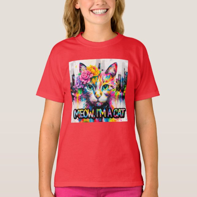 Camiseta Katze bunt  (Frente)