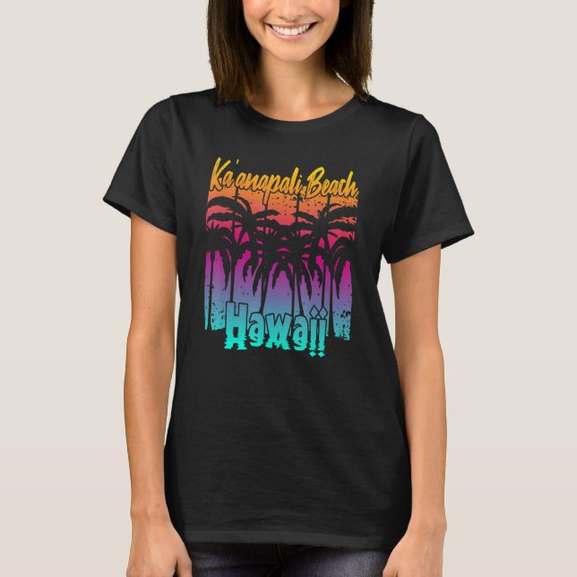 Camiseta Kau2019anapali Beach Hawaii (Frente)