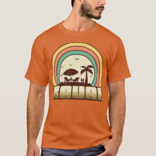 Camiseta Kauai Beach Retro Sunset Estilo