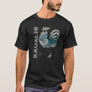 Camiseta Kauai Havaí Galo de Galinha sem Café ou K