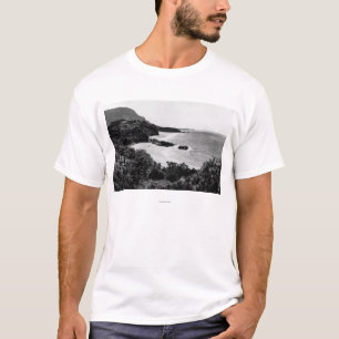 Camiseta Kauai, Havaí - vista da baía & da praia de Lumah