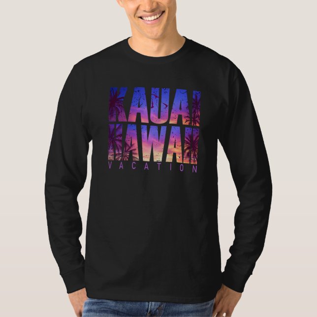 Camiseta Kauai Hawaii Beach Summer Vacation Matching Family (Frente)