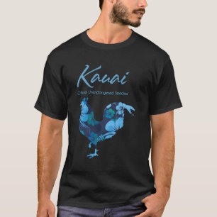 Camiseta Kauai Hawaii Chicken Oficial Espécies Não Ameaçada