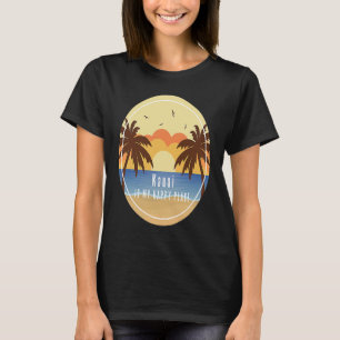 Camiseta Kauai Hawaii É Meu Lugar Feliz Férias De Praia
