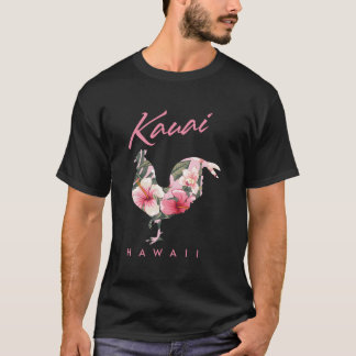 Camiseta Kauai Hawaii Flower Hibiscus Chicken