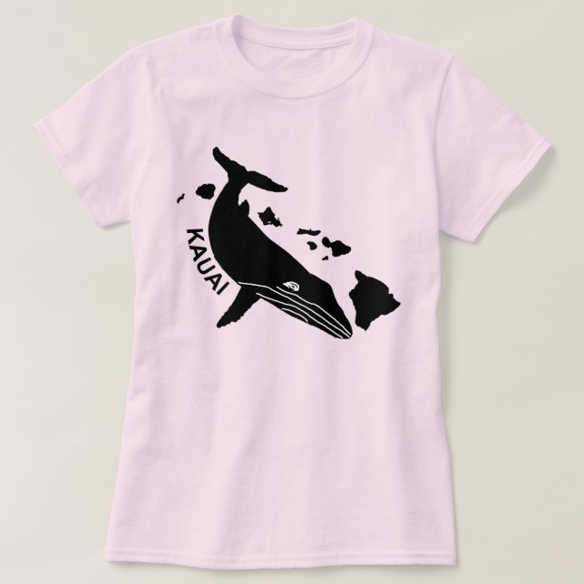 Camiseta Kauai - Hawaii Islands Humpback (Frente do Design)