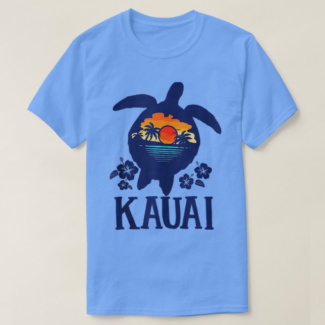 Camiseta Kauai - Hawaii Sea Turtles Vacatio Familiar Havaí (Frente do Design)