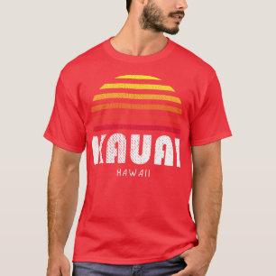 Camiseta Kauai Hawaii Sunset Vintage Tropical