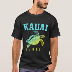 Camiseta Kauai Hawaii Surf Sea Turtle Surfer Scuba Merge H