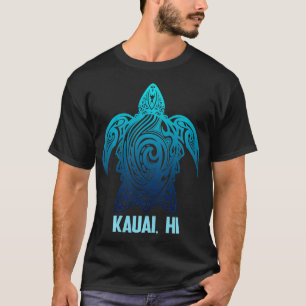 Camiseta Kauai Hawaii Tribal Sea Turtle Havaiano Surfer Scu