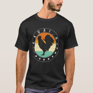 Camiseta Kauai Hi Galinha Selvagem Souvenir Havaí Galo