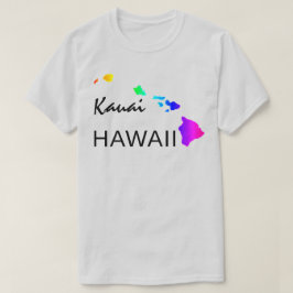 CAMISETA KAUAI - ILHAS HAWAII NEON RAINBOW