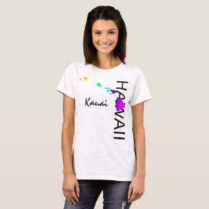 CAMISETA KAUAI - ILHAS HAWAII NEON RAINBOW