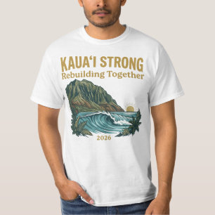 Camiseta Kauai Strong Furacão Lowell 2026 Reconstrução Junt