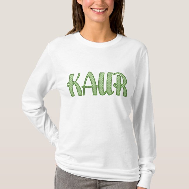 Camiseta Kaur verde (Frente)