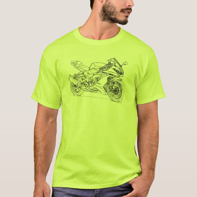 Camiseta Kaw Ninja ZX6R 2013 (Frente)