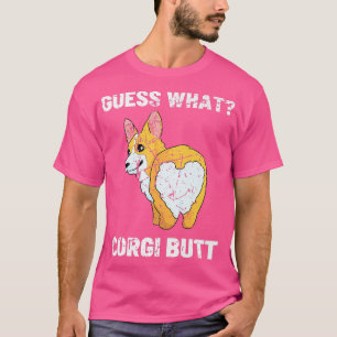 Camiseta Kawaii Adivinha Que Bumbum De Corgi Legal Puppy We